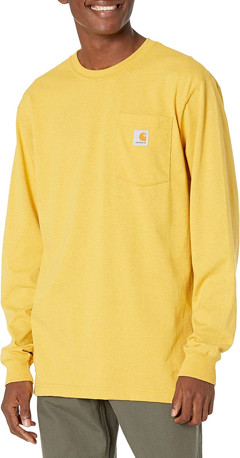 Carhartt Men's Loose Fit Heavyweight Long-Sleeve Pocket T-Shirt - Image 8